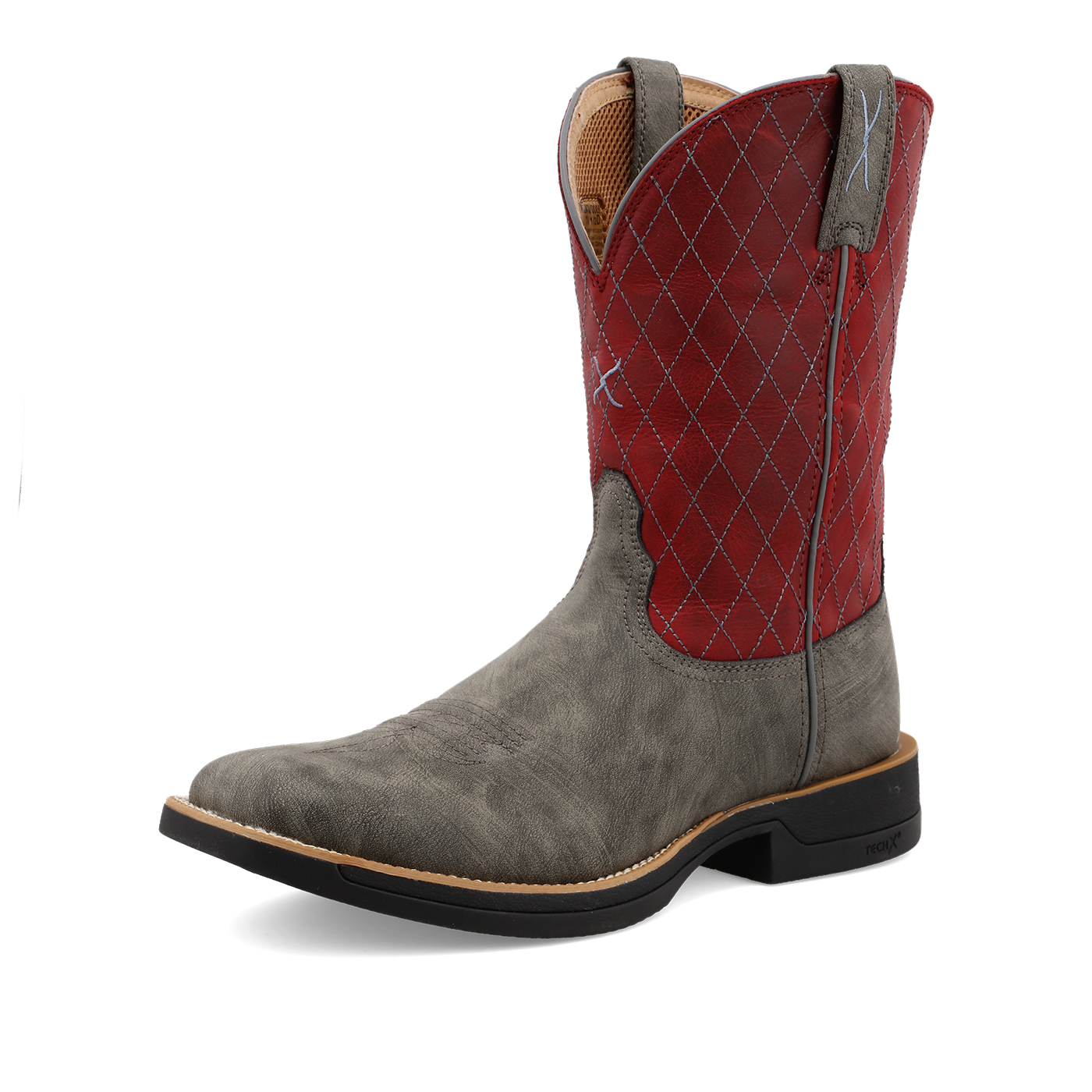 Men’s Twisted X Tech X Boot – Grey & Red MXW0005 – Alfa Western Wear