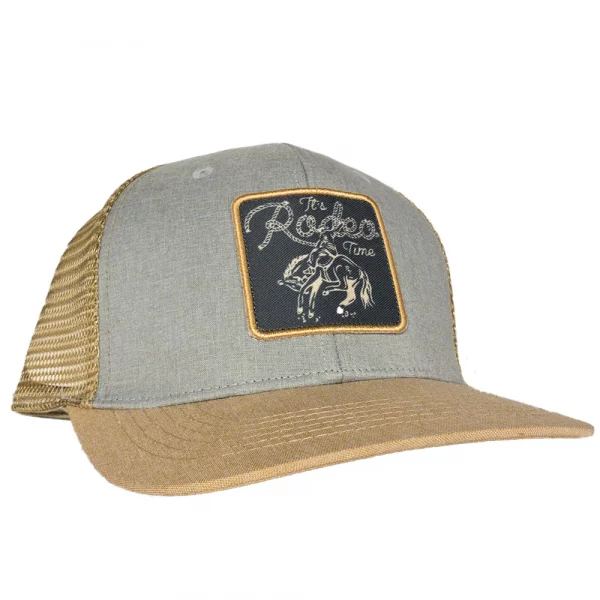 Dale Brisby Cap – Rodeo Time Bronc Patch Grey & Tan Mesh (A6) – Alfa ...