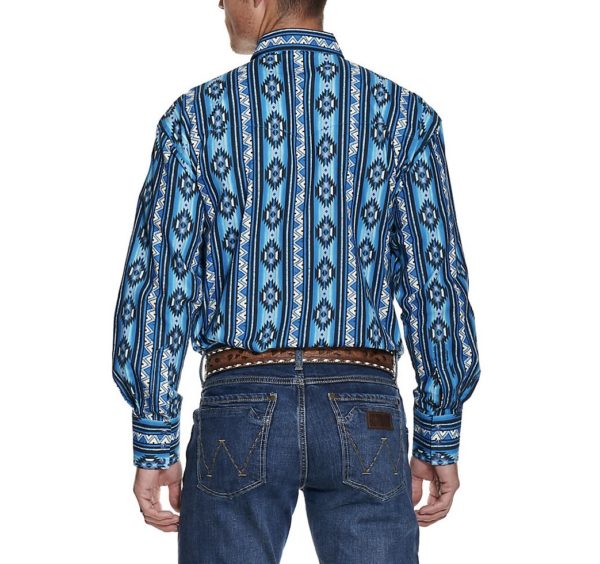 Wrangler “Checotah” Western Long Sleeve Shirt (A6) – Alfa Western Wear