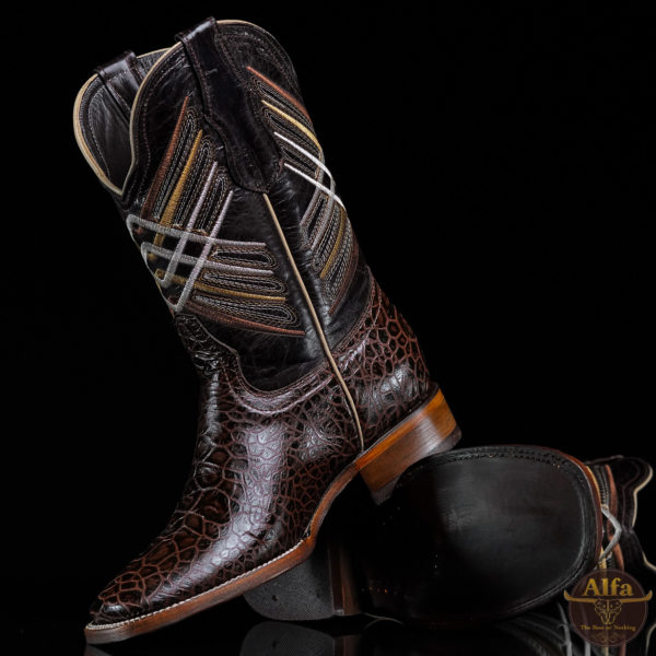 Men Print Sea Turtle Vintage Chocolate Square Toe Western Boots – La Raza  Western Wear