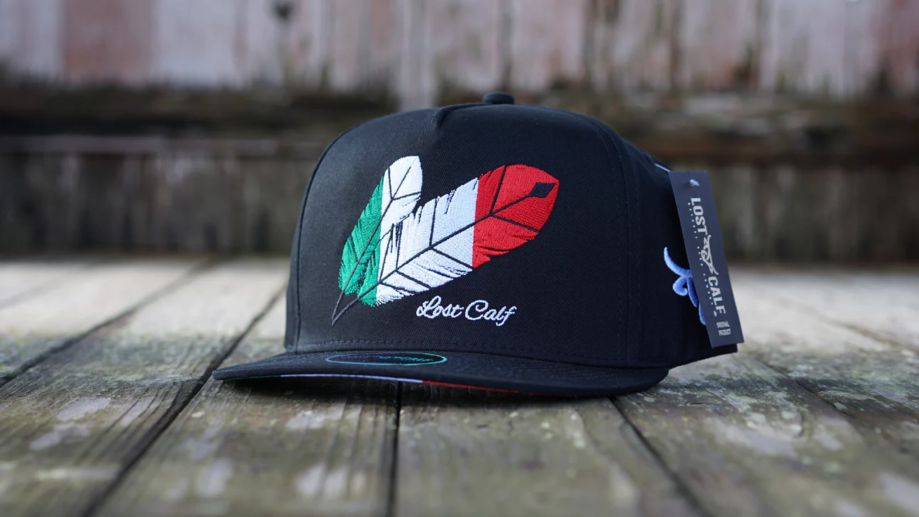 Lost Calf Cap – ” Mexican Tribe Black “ – Alfa Western Wear