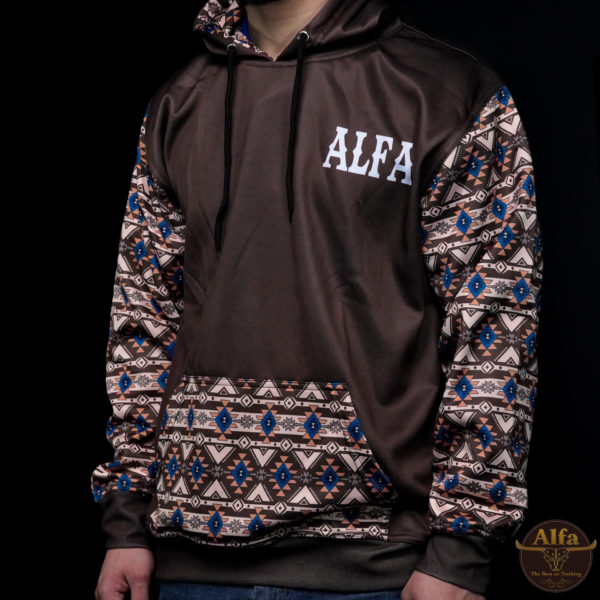 ALFA Brown Aztec Hoodie (A2)