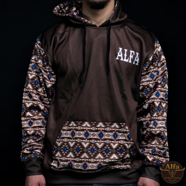 ALFA Brown Aztec Hoodie (A2)