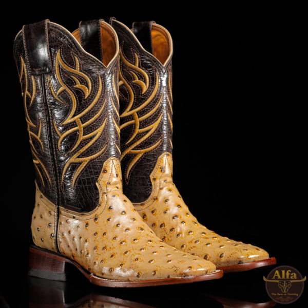 Men’s Handmade Orix Ostrich – Square Toe (A2) – Alfa Western Wear