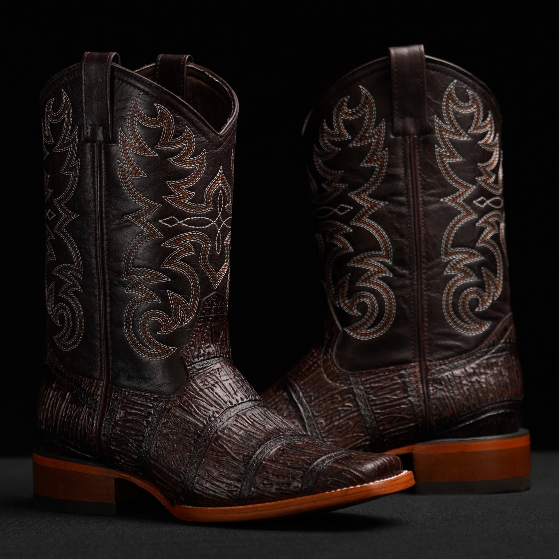 Brown Alligator- Rodeo Toe – Alfa Western Wear