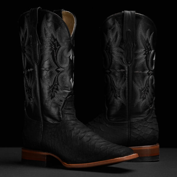 Black Python – Square Toe