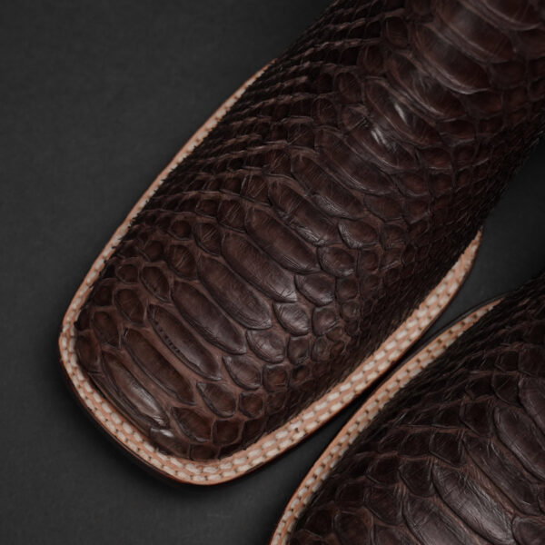 Genuine Brown Python – Square Toe