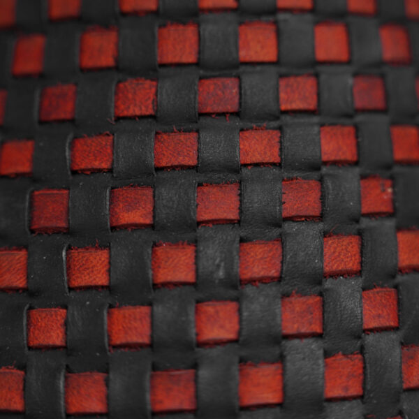 Black/Cognac Basketweave – Square Toe