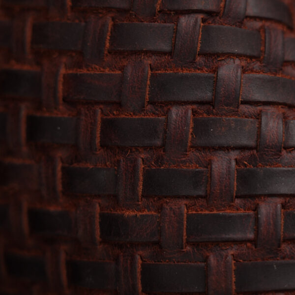 Cognac Basketweave – Square Toe