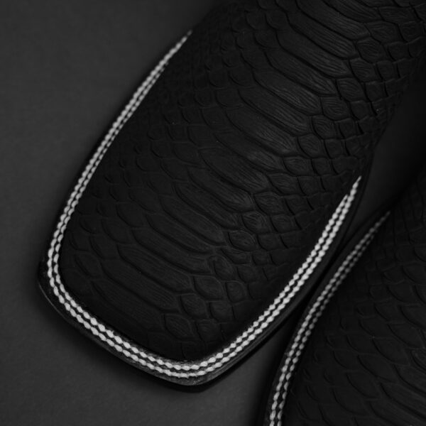 Matte Black Python - Square Toe