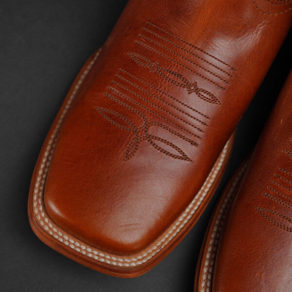 Cognac Cowhide – Square Toe