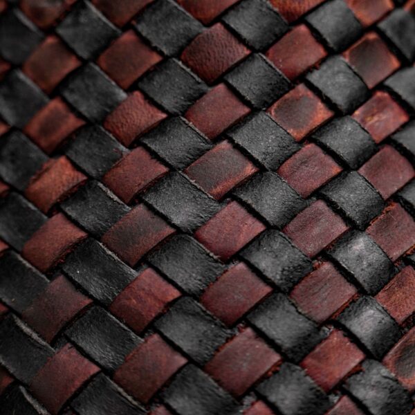 Black/Cognac Basketweave – Square Toe