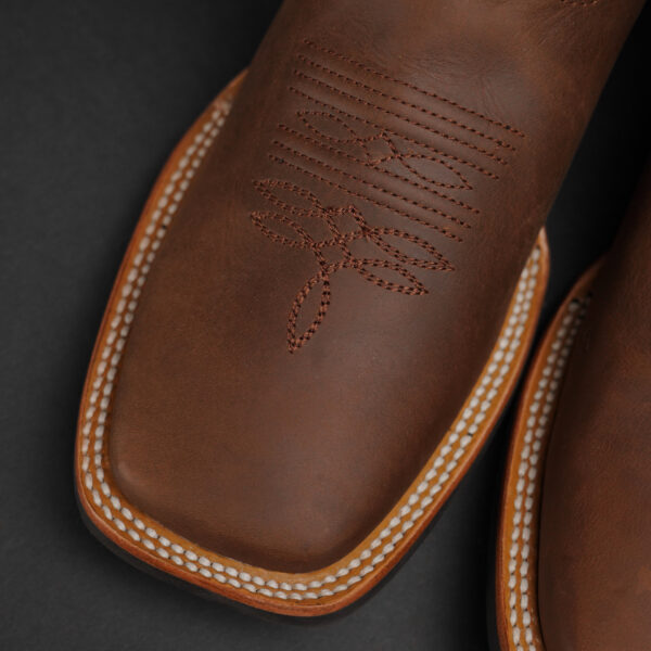 Brown Cowhide – Square Toe