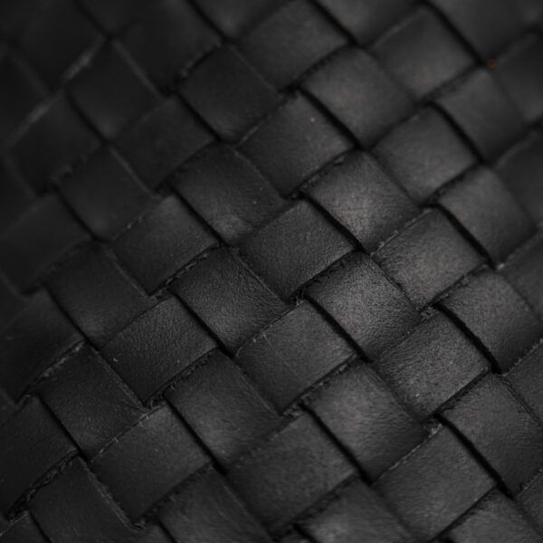 Black Basketweave – Square Toe