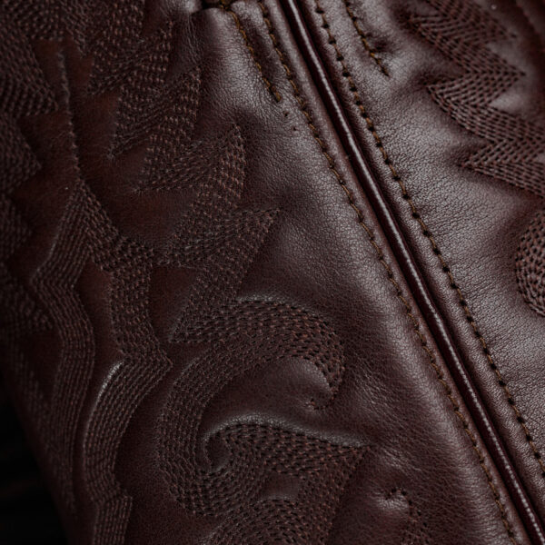 Chocolate Brown Cowhide – Round Toe