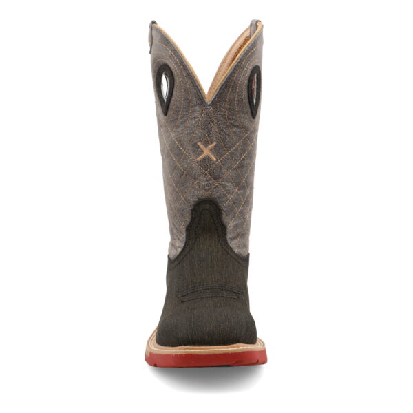 Twisted X Western Work Boot Charcoal & Grey - Square Toe (Steel Toe)