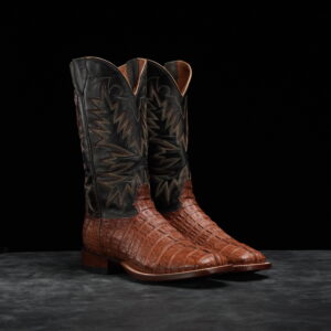 Genuine Caiman Tail "Light Brandy"