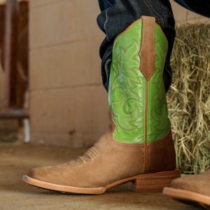 Sand Roughout – Ranch Square Toe