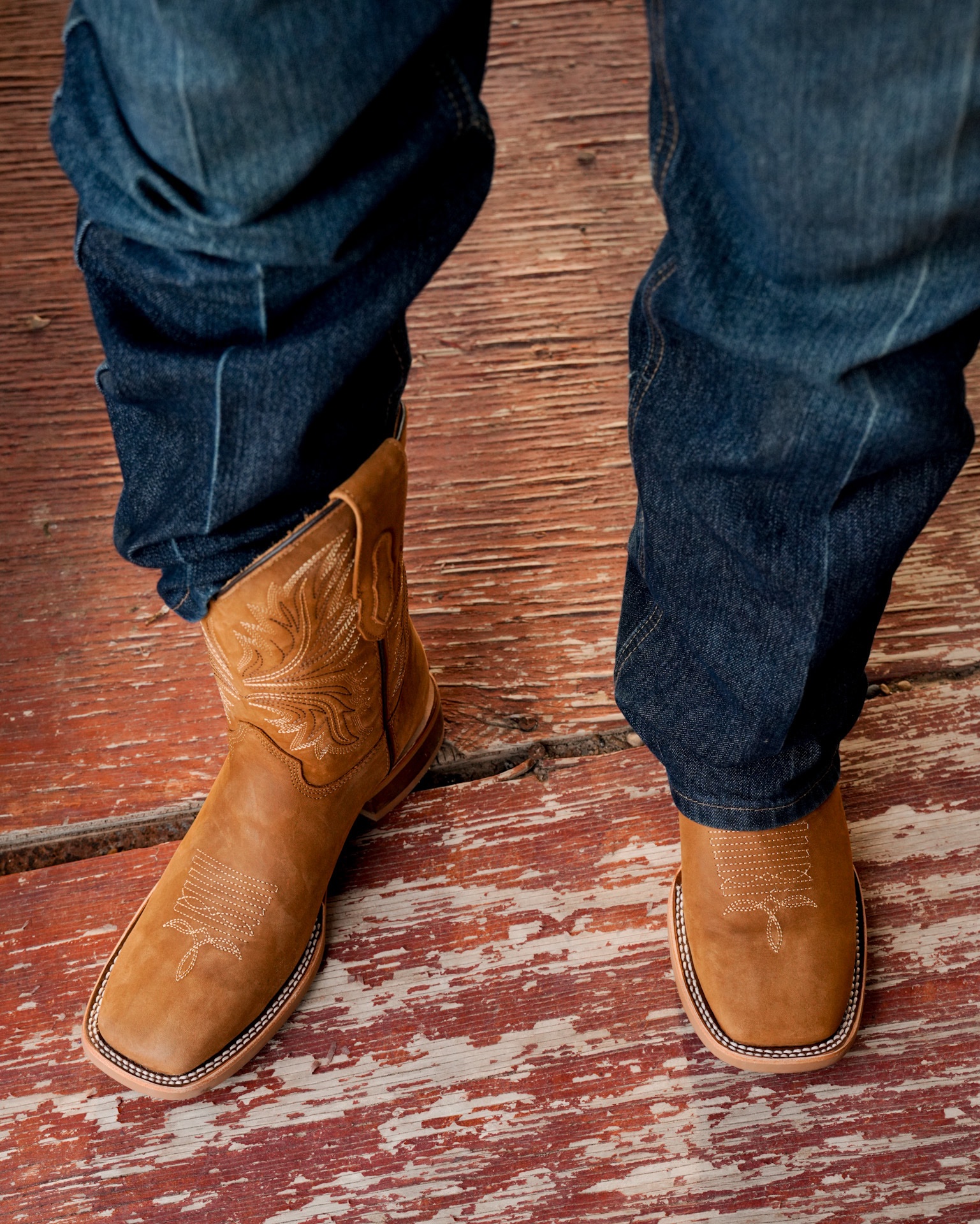 Natural Honey Cowhide – Arena Square Toe - Image 3