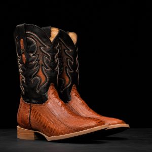 AUTHENTIC Cognac Ostrich Leg – Arena Square Toe