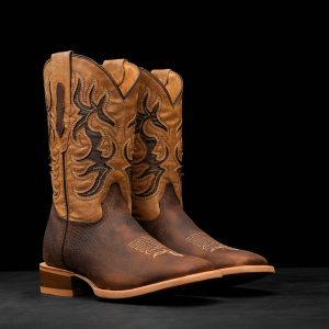 Brown Bullhide - Arena Square Toe
