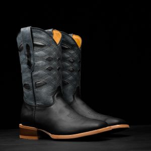 Black Cowhide – Arena Square Toe