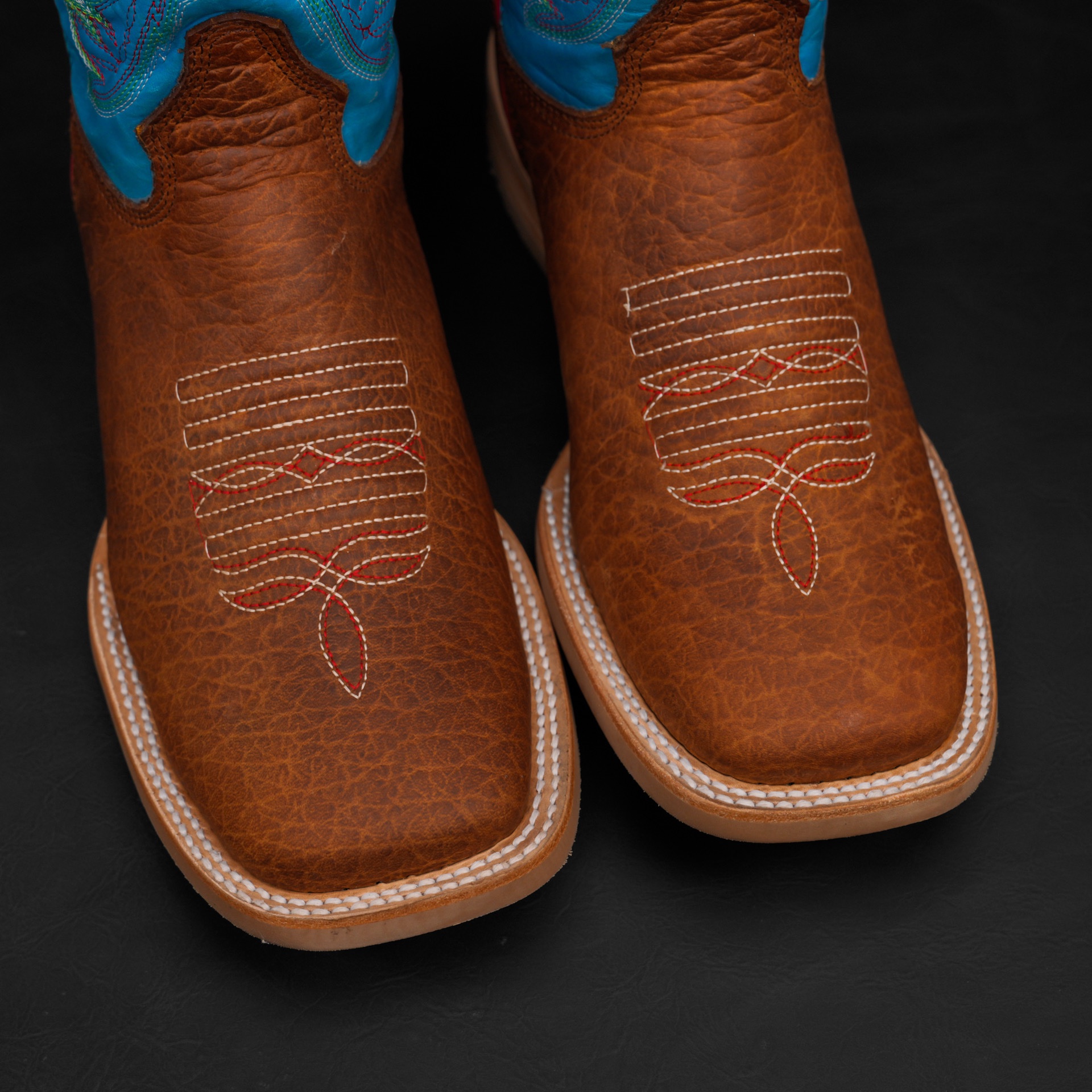 Honey Bullhide - Ranch Square Toe - Image 3