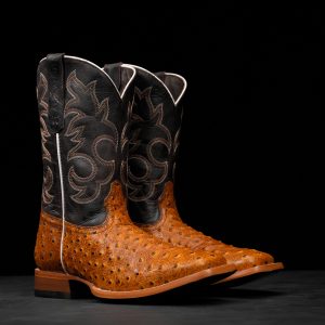 Honey Ostrich – Heritage Square Toe