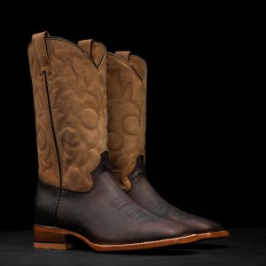 Brown Cowhide – Square Toe