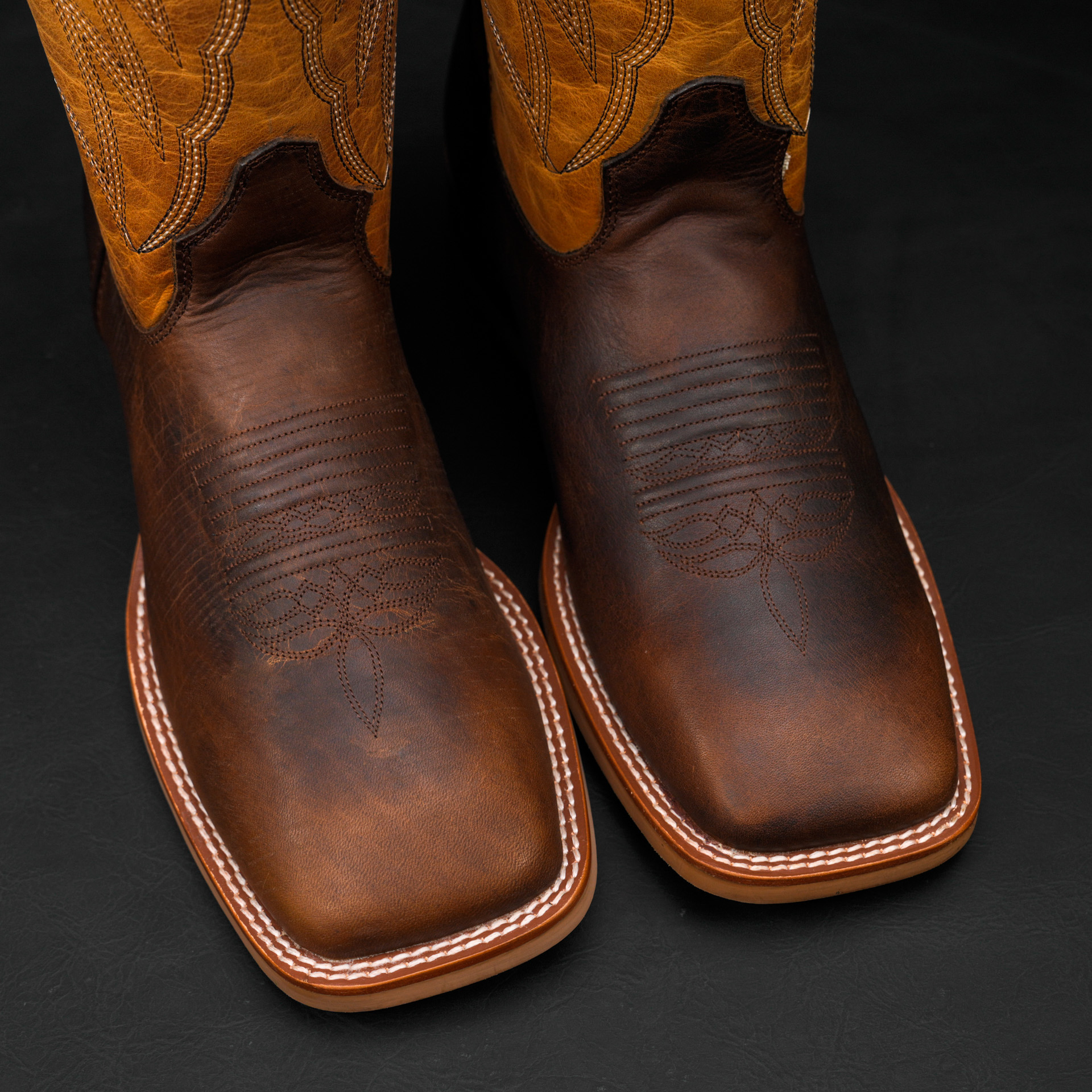 Brown Cowhide – Square Toe - Image 3