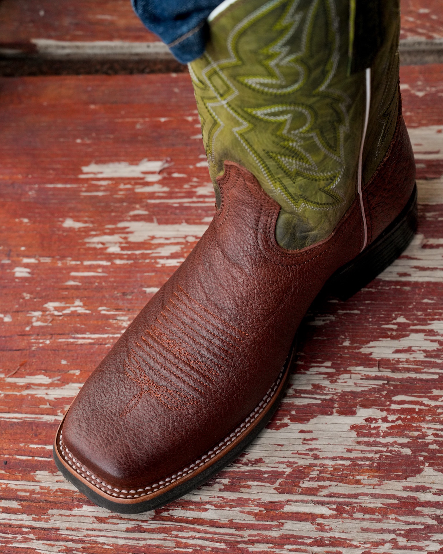 Flyweight Cognac Bullhide - Heritage Square Toe - Image 4