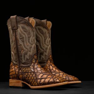 AUTHENTIC HoneyPatch Work Pirarucu – Square Toe