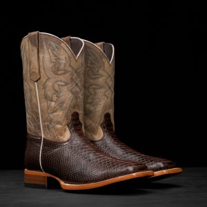 Brown Python – Heritage Square Toe