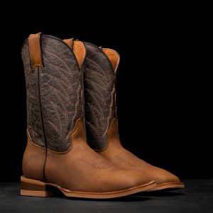 Honey Cowhide – Square Toe