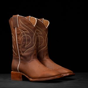 Cognac Cowhide – Square Toe