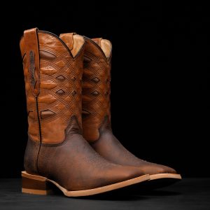 Brown Bullhide - Arena Square Toe