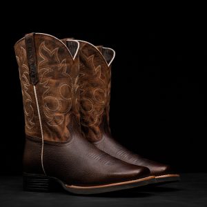 Flyweight Brown Bullhide - Heritage Square Toe