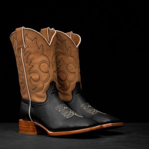 Black Cowhide – Square Toe
