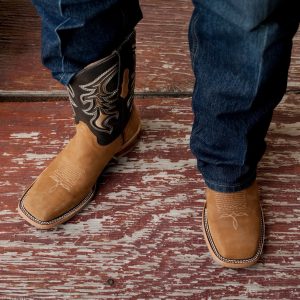 Honey Cowhide – Arena Square Toe