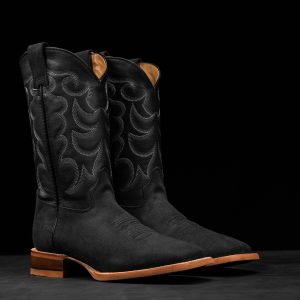 Gray Oxford Roughout – Square Toe