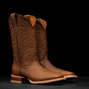 Honey Cowhide – Square Toe