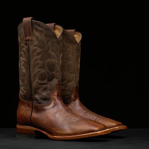 Brown Bullhide - Square Toe