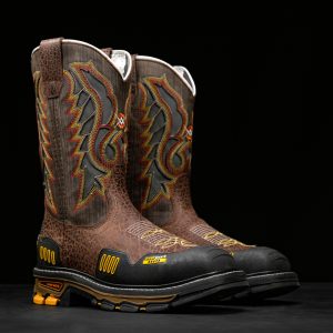 Brown Bull Shoulder Steel Toe - Square Toe