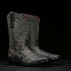 Black Fish Scale – Heritage Square Toe