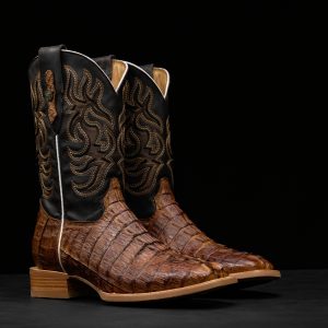 AUTHENTIC Honey Caiman Tail – Arena Square Toe