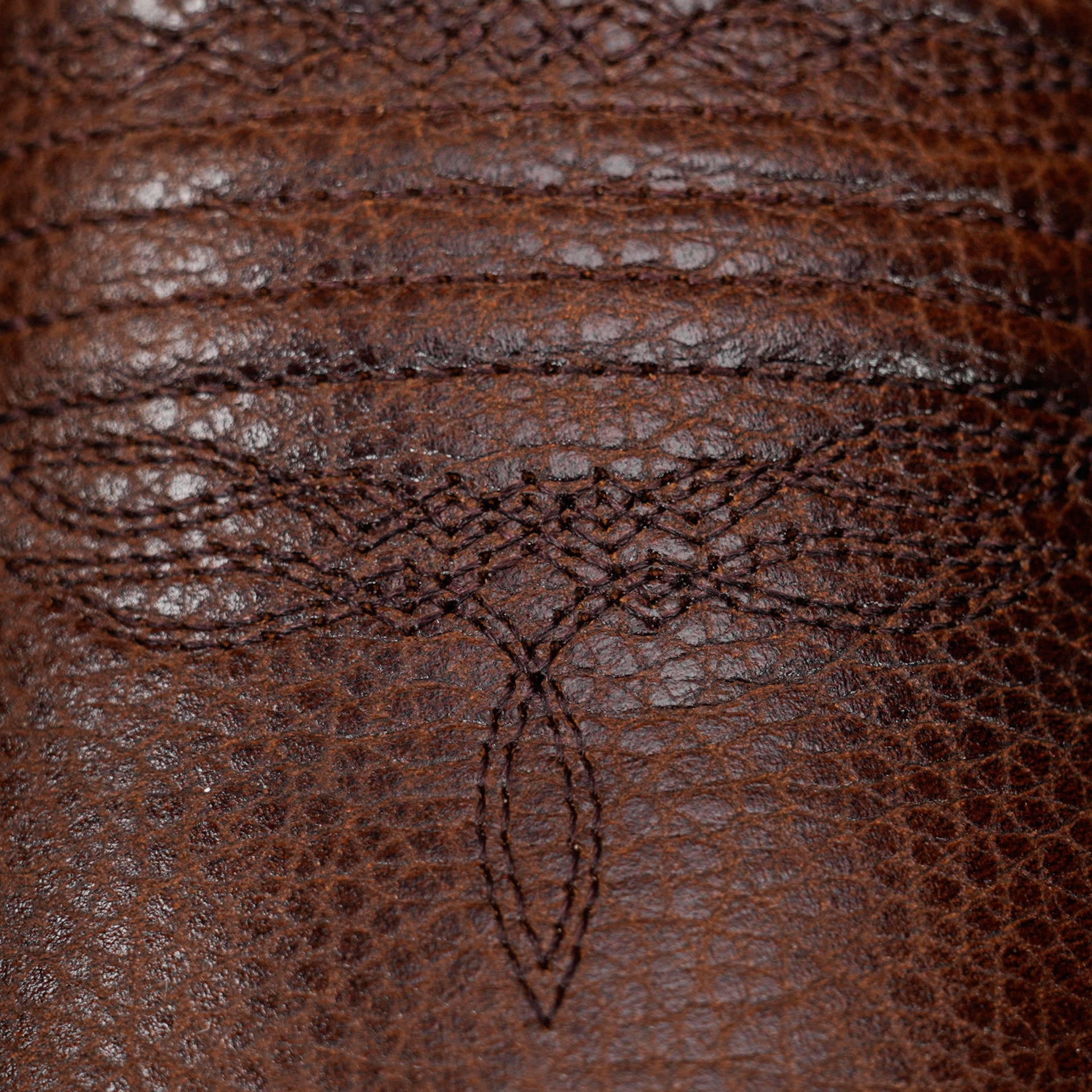 Brown Bullhide - Heritage Square Toe - Image 4