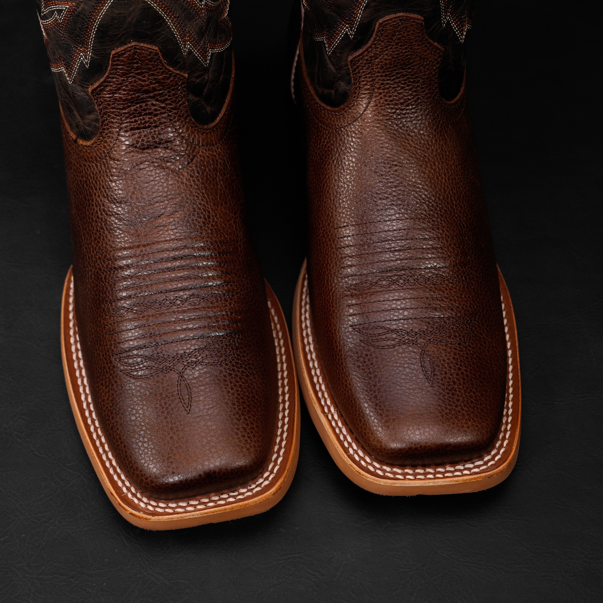 Brown Bullhide - Heritage Square Toe - Image 3
