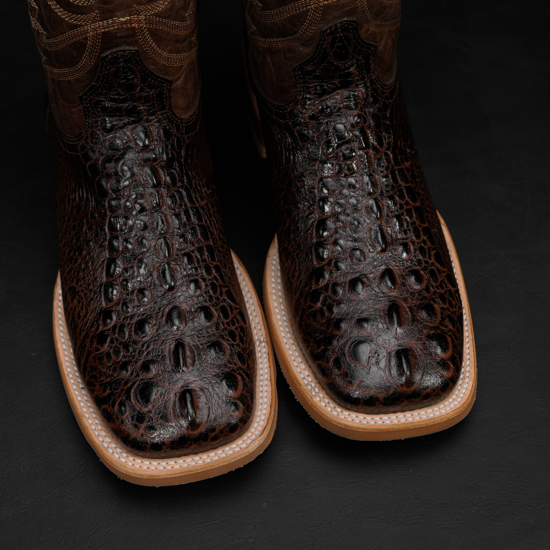 Brown Snaping Turtle – Square Toe - Alfa Western WearAlfa Western Wear