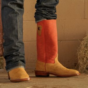 Honey Roughout - Square Toe