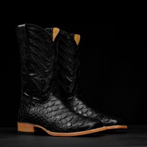 Black Giant Python – Square Toe